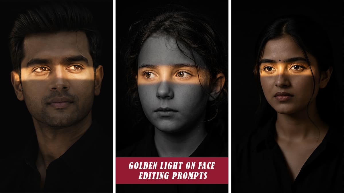 Black Gold Cinematic Portrait ChatGPT Prompt for AI Photo Editing