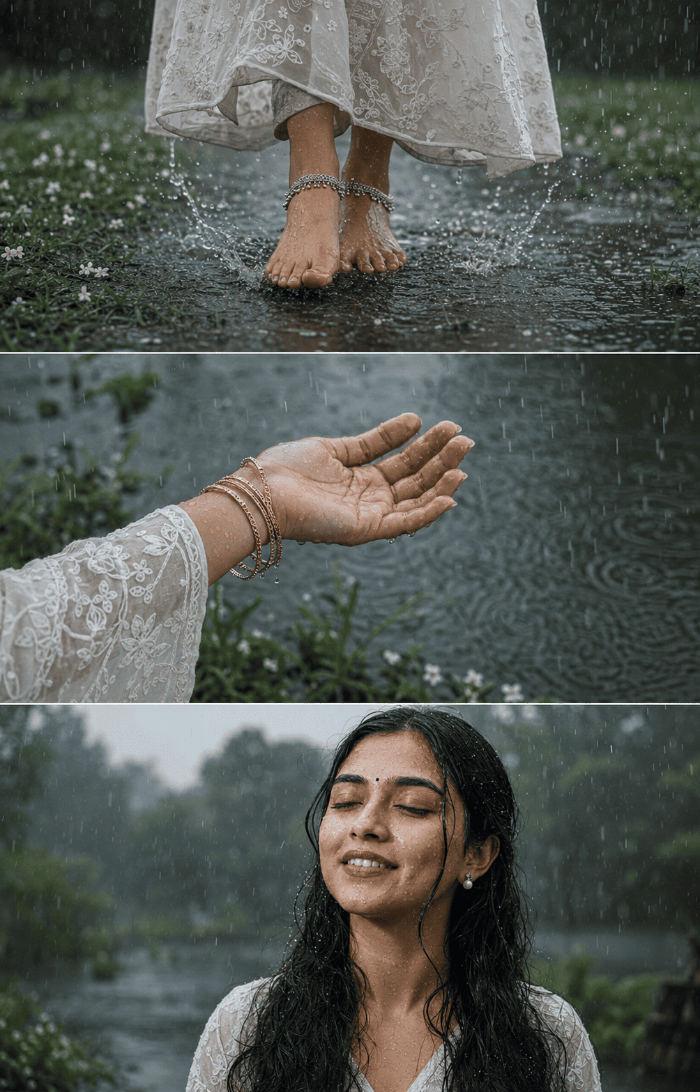 ChatGPT Indian Monsoon Rain Prompt for Cinematic AI Photo Editing for Girl