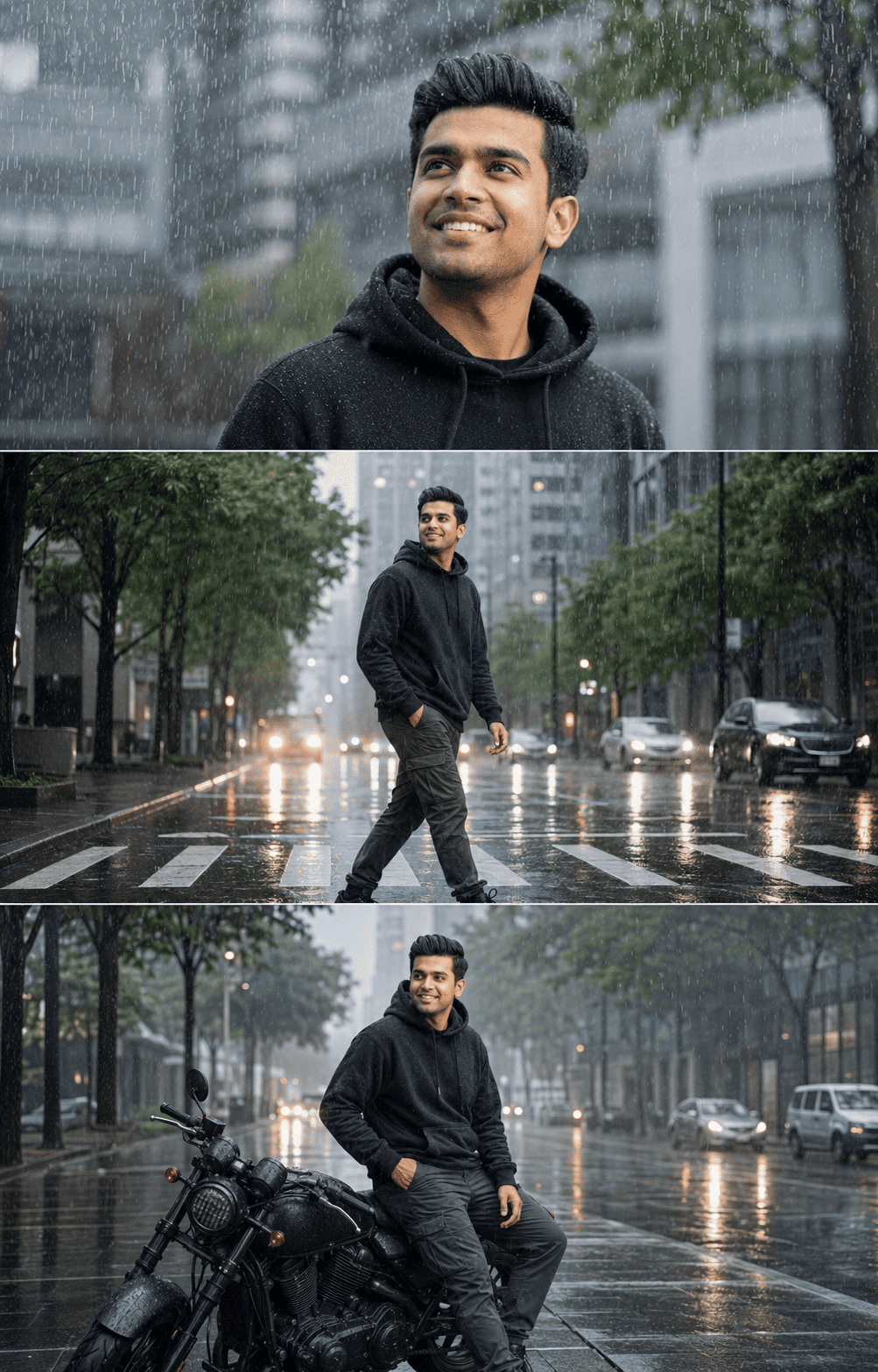 ChatGPT Monsoon Rain Prompt for Cinematic AI Photo Editing