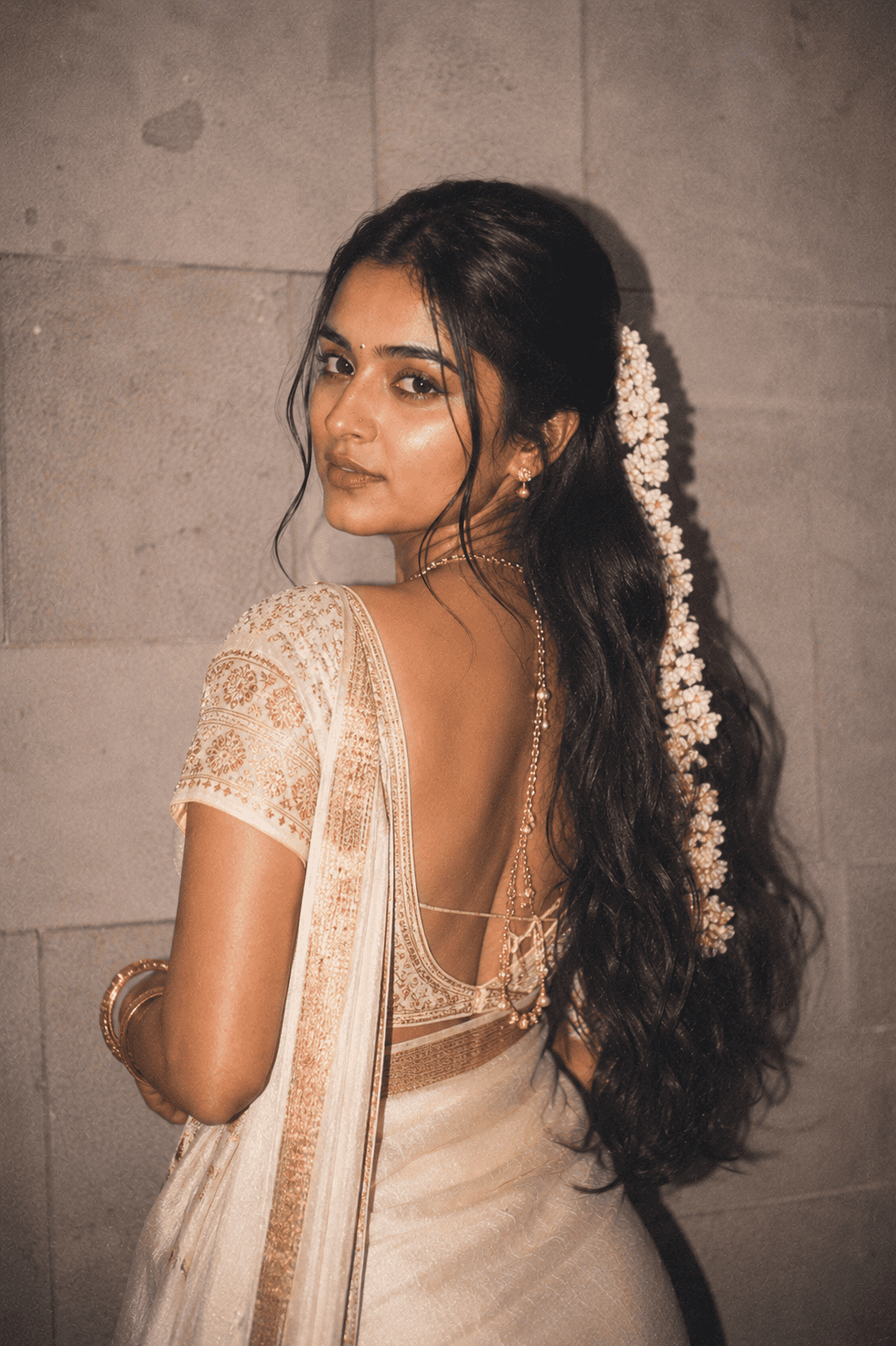 Traditional South Indian Silk Saree AI Photo Editing Prompt